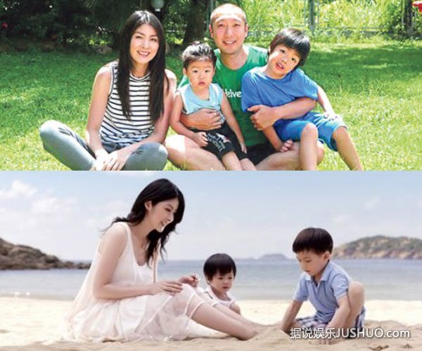 陈慧琳全家福 小儿子被指像女生