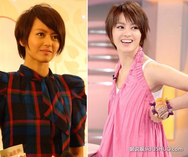 梁咏琪挺大肚遛狗与老公当街热吻