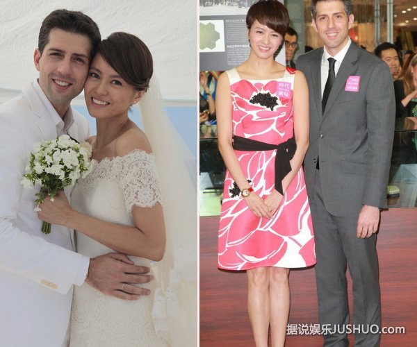 梁咏琪挺大肚遛狗与老公当街热吻