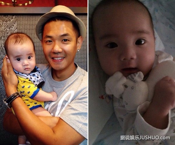 梁静茹再晒儿子超萌照 脚趾造型太抢镜