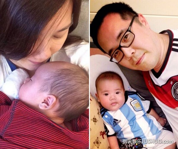 梁静茹再晒儿子超萌照 脚趾造型太抢镜