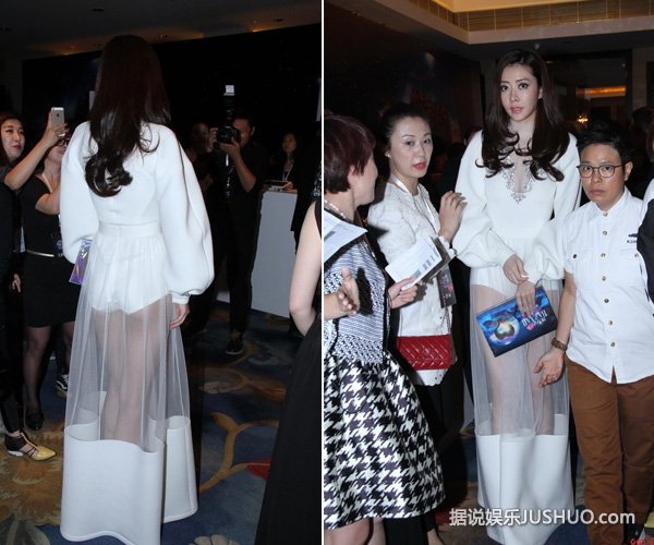熊黛林着透视长裙美腿隐现疑走光 熊黛林着透视长裙美腿隐现疑走光