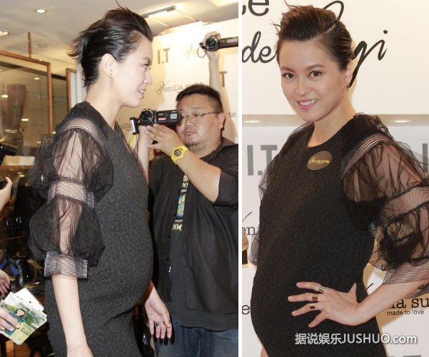 梁咏琪大肚捞金称怀女儿 为老公辩护没违章 梁咏琪大肚捞金称怀女儿 为老公辩护没违章