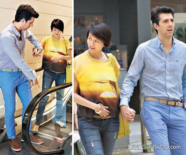 梁咏琪大肚捞金称怀女儿 为老公辩护没违章 梁咏琪大肚捞金称怀女儿 为老公辩护没违章