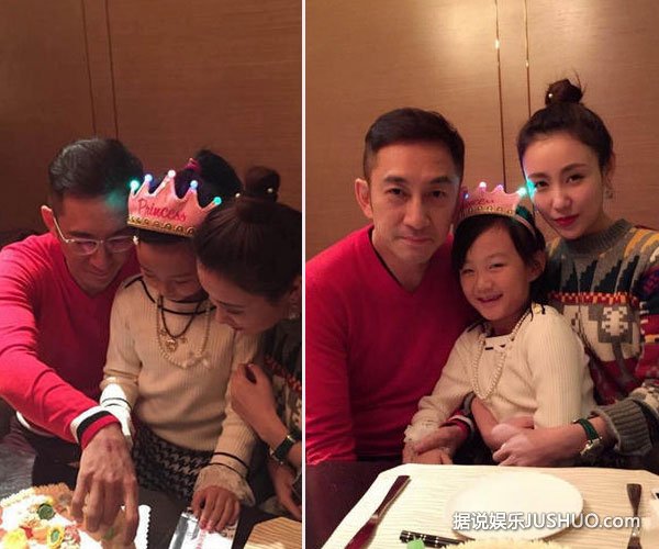 吴启华女儿庆生与小21岁前妻再聚
