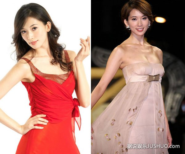 林志玲出席马术比赛 着透视装大秀事业线