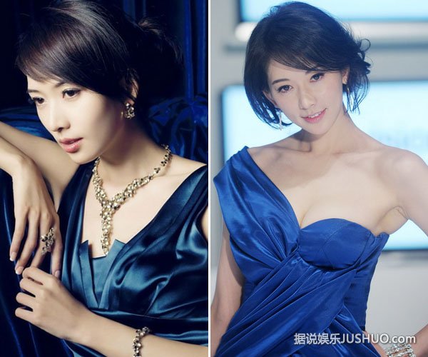 林志玲出席马术比赛 着透视装大秀事业线