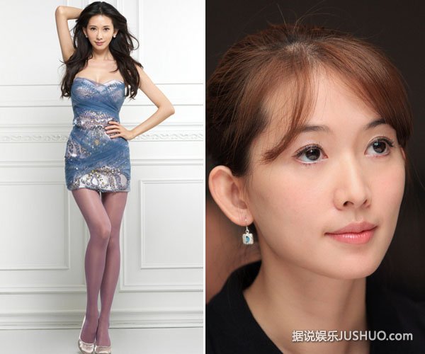 林志玲表情卖萌 嘟嘴吐舌显俏皮