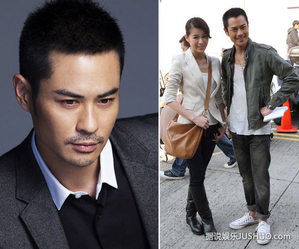 郑嘉颖夜店将丰满女推到墙上激吻