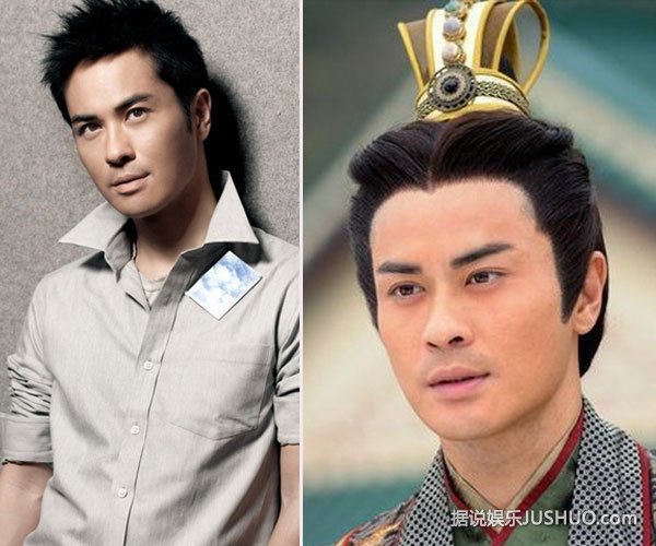 郑嘉颖夜店将丰满女推到墙上激吻