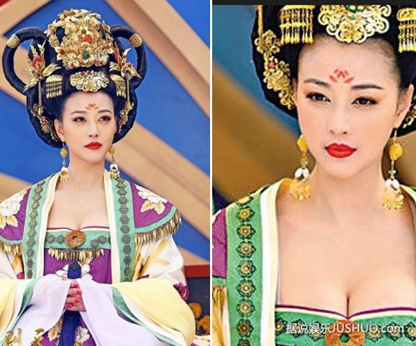 周海媚晒“未删减版照片”：低胸秀事业线