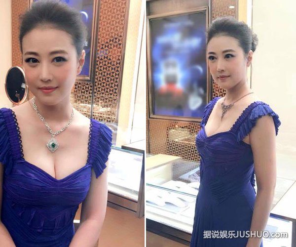 周海媚晒“未删减版照片”：低胸秀事业线