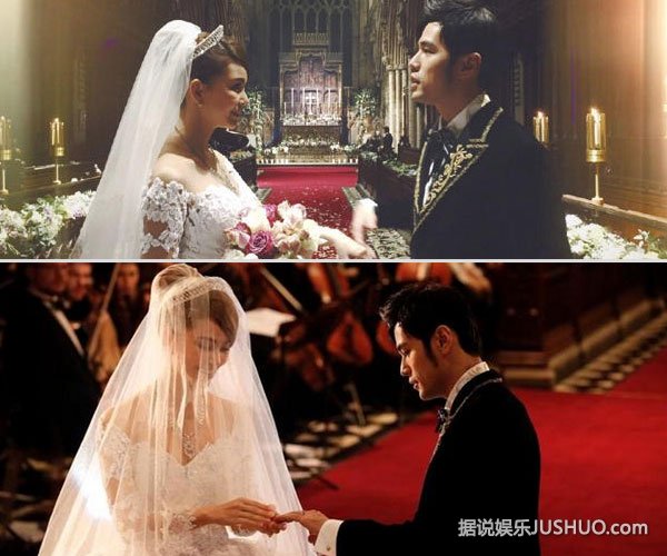 伴娘再曝周董太太昆凌梦幻婚纱照 伴娘再曝周董太太昆凌梦幻婚纱照