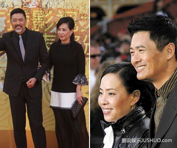 周润发携妻子参加庆功宴 夫妻恩爱举杯共饮