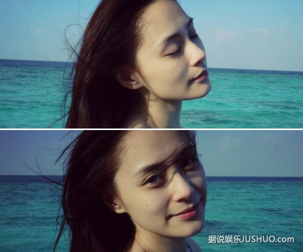 阿娇阿sa姐妹情深 晒海边度假照被赞有颜值