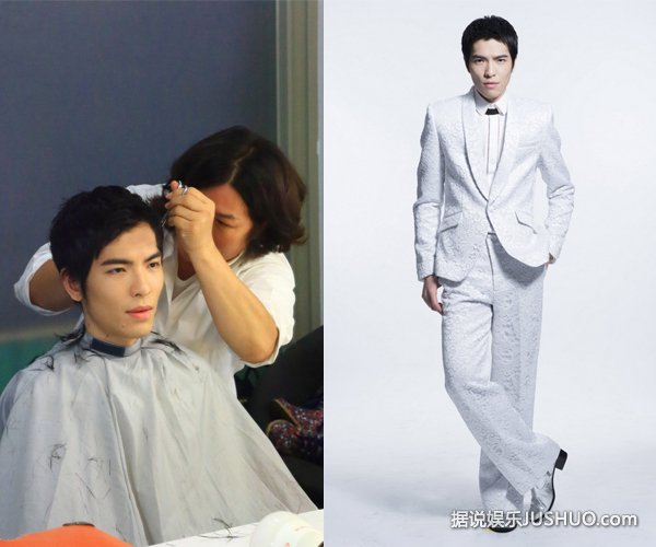 萧敬腾宣传新专辑封面剪去心爱长发