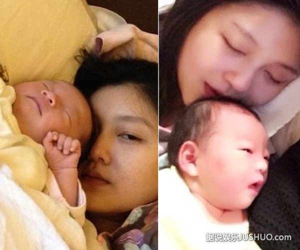 大S素颜晒女儿睡觉照 睡相被赞可爱