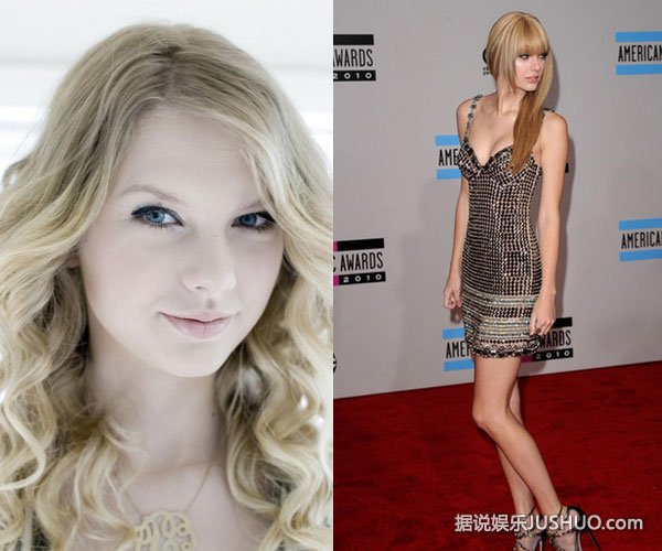 斯威夫特自曝丑照变钢牙妹 嘴部突出眼镜呆拙