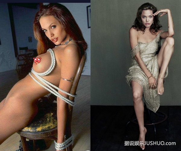 安吉丽娜朱莉昔日吸毒照曝光 全身针孔黑眼圈惊