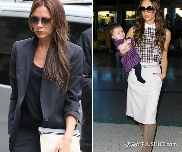 维多利亚晒童年照与女儿小七“神复刻” 维多利亚晒童年照与女儿小七“神复刻”