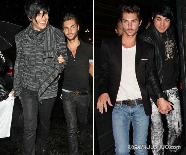 出柜男星亚当兰伯特与男友旧情复燃