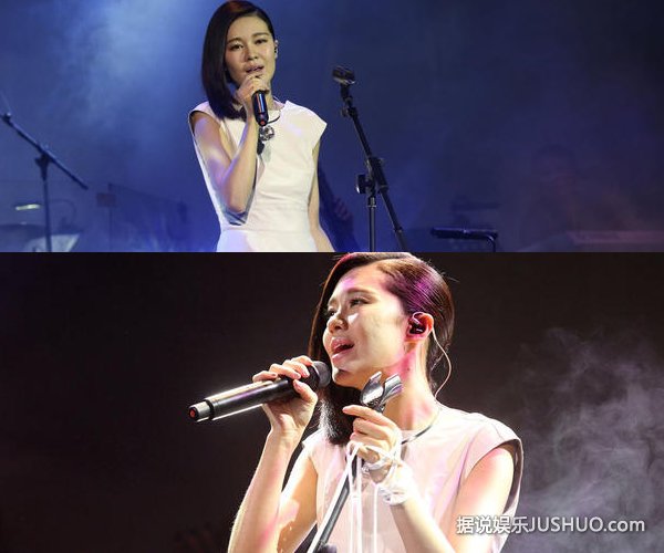 郁可唯自比“温水” 白礼服性感大秀玉背