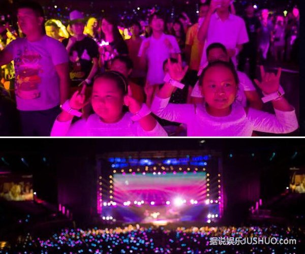 邓紫棋演唱会秀美腿 卖力演出露底裤