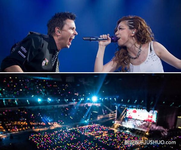 邓紫棋演唱会秀美腿 卖力演出露底裤