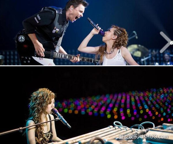 邓紫棋演唱会秀美腿 卖力演出露底裤