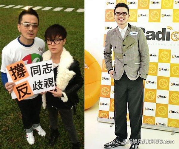 黄耀明出柜与同性密友亲密出街 黄耀明出柜与同性密友亲密出街