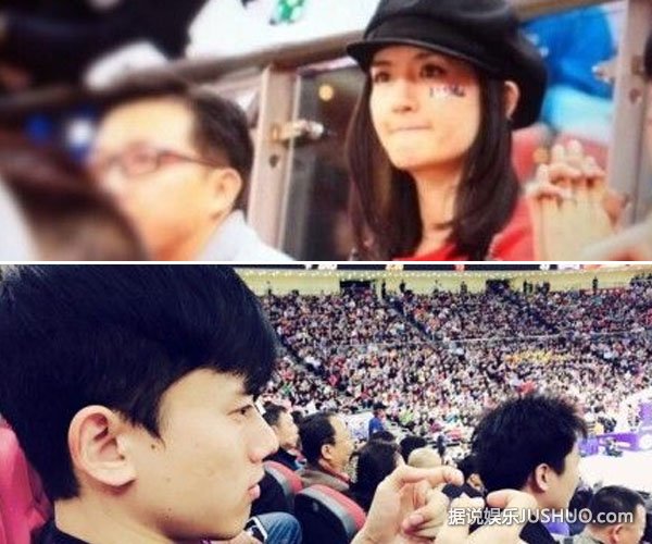 谢娜张杰恩爱看球赛被催生孩子