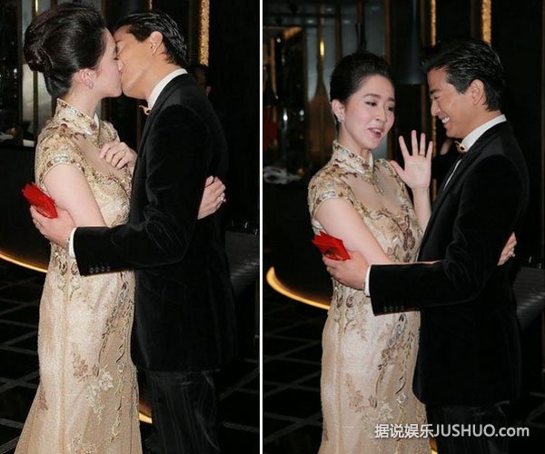 陈晓东与娇妻紧牵手着盛装搭地铁