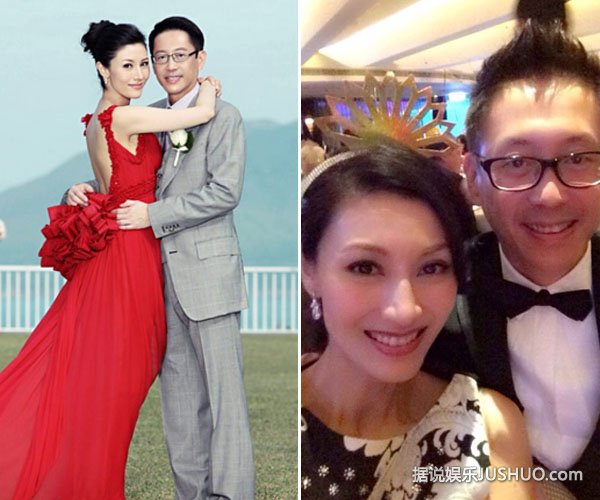 李嘉欣与老公合影秀恩爱酷帅十足