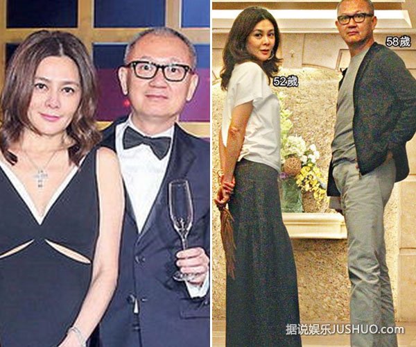 关之琳与富商男友陈泰铭浪漫用餐