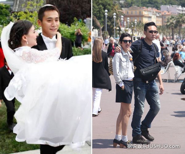 刘烨安娜机场勾肩搂背恩爱秀不停 刘烨安娜机场勾肩搂背恩爱秀不停