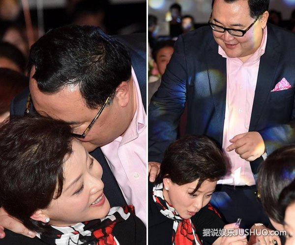 杨澜生活甜蜜获老公吴征当众亲吻