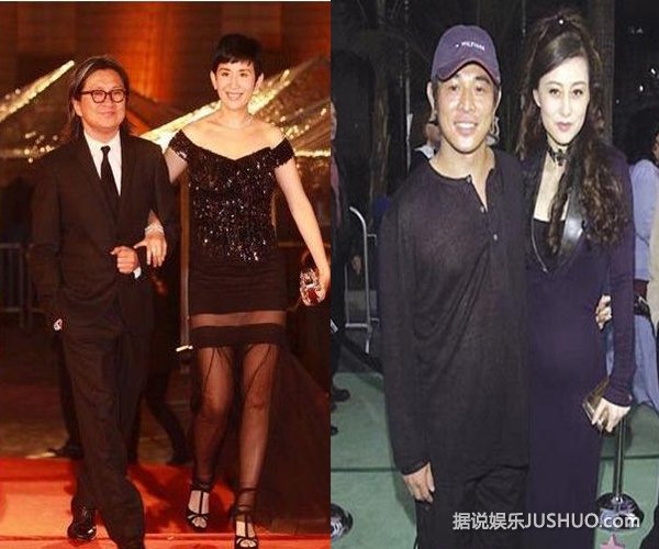 娱乐圈长腿美女配短腿男的明星