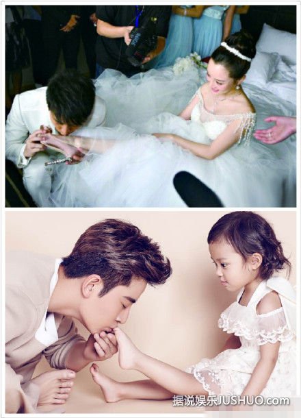 李小璐晒贾乃亮亲脚照 网友调侃：恋脚癖