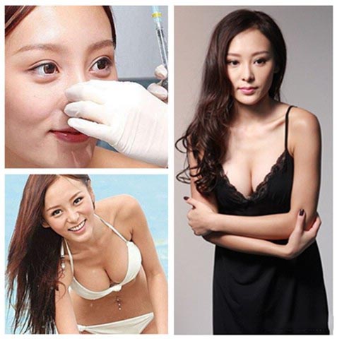 嫩模何佩瑜爆乳拍广告 何佩瑜承认整鼻隆胸割双眼皮