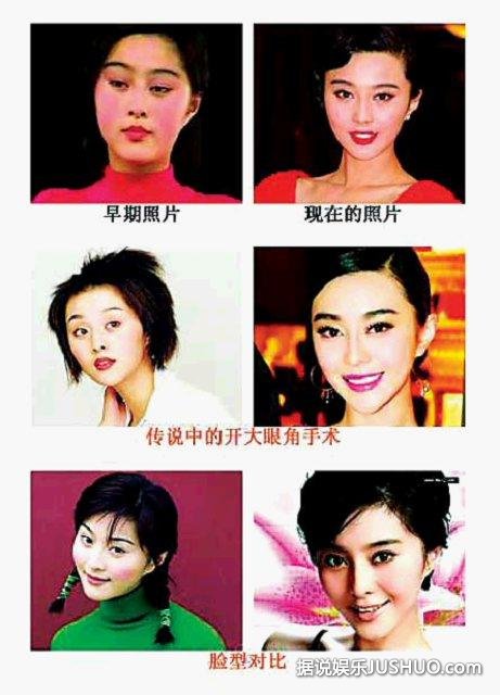 范冰冰整形前后对比 范冰冰是人工美女？