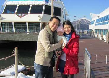 姜声扬与老婆萧莉女儿旅游照 二人十分浪漫懂生活