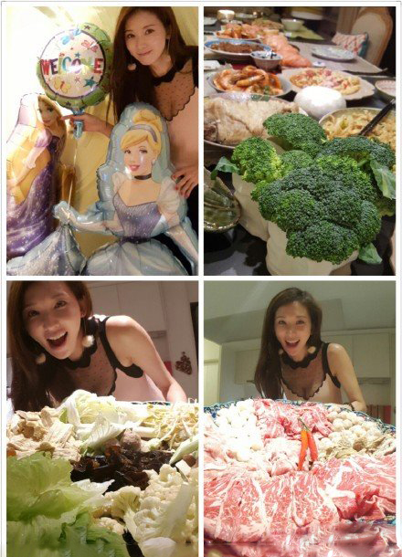 林志玲透视装聚餐 大秀美食与美胸 林志玲透视装聚餐 大秀美食与美胸