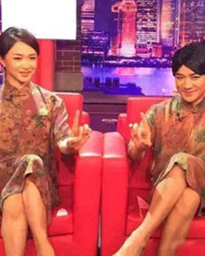 王祖蓝模仿金星秀照片曝光 网友齐赞模仿完美！