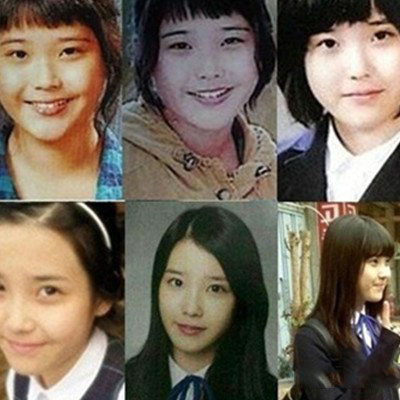 iu李智恩出道前照片 揭秘iu是否整容