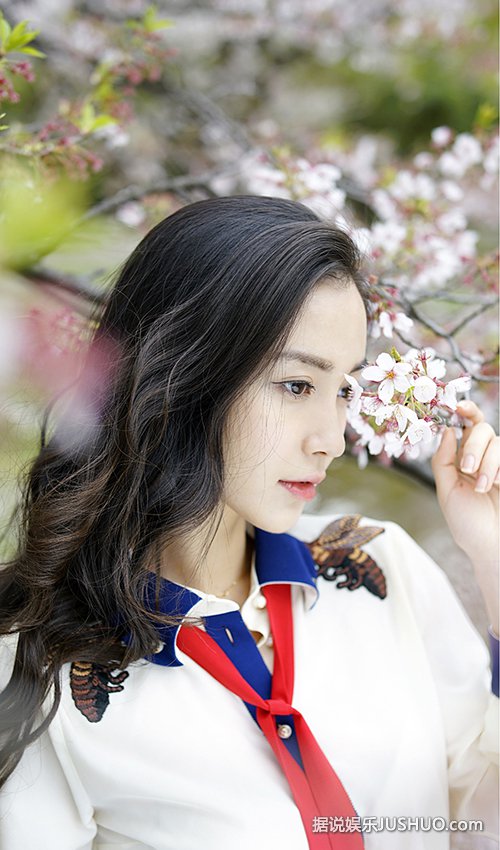 Angelababy樱花写真少女感爆棚 怎一个仙字了得 Angelababy樱花写真少女感爆棚 怎一个仙字了得