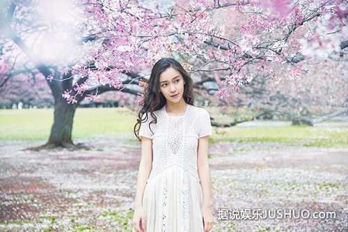 Angelababy樱花写真少女感爆棚 怎一个仙字了得 Angelababy樱花写真少女感爆棚 怎一个仙字了得