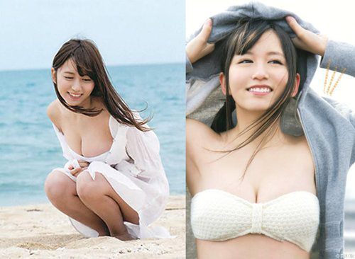 日女星大场美奈海滩秀豪乳 丰胸法挺出傲人上围