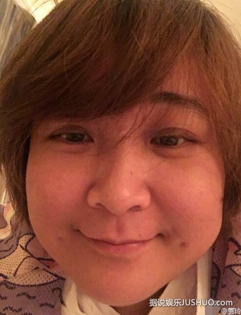 贾玲深夜喝多了 大晒素颜照力证没整容 网友：“原谅我看成了宋慧乔”