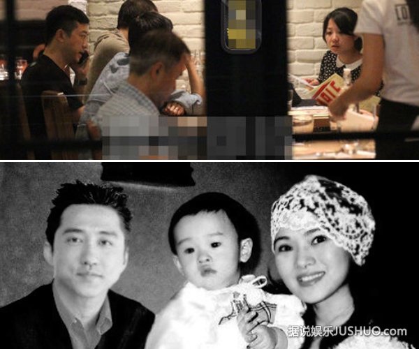 庾澄庆与儿子小哈利一起吃西餐享天伦