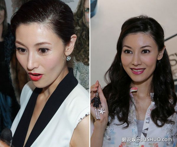 李嘉欣扎马尾晒侧颜照被赞太美